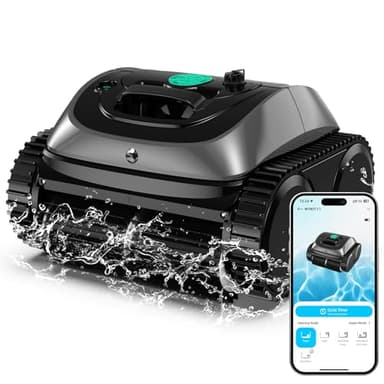 WYBOT C1 Robot Piscine Fond et Parois 150 Min Aspirateur Piscine avec Planification Intelligente des itinéraires, Nettoyage entièrement Automatique du Sol, des Lignes d'eau et des Murs, jusqu'à 150m²