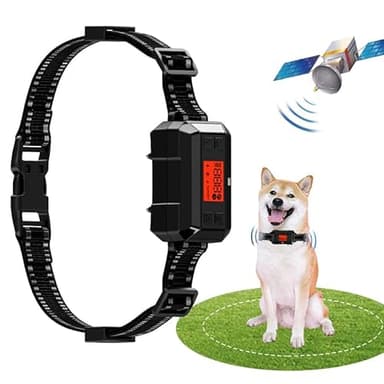 TA.TIAOM Collier en Peau de citronnelle,Clôture Anti-Fugue sans Fil GPS pour Chien Extérieur, Collier Anti Fugue sans Fil pour Chien IPX7 Étanche, Rayon Jusqu'à 1002m，Cloture éLectrique pour