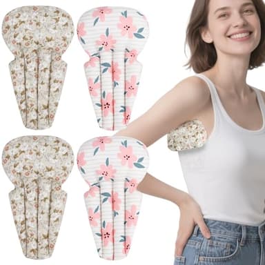 RoamReady Lot de 4 oreillers en coton pour soulager la douleur des aisselles, mastectomie, mastectomie post-opératoire (rose marron)