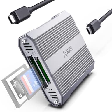 Alxum Lecteur de Cartes Double Slot 10Gbps, CFexpress Type B et SD4.0, USB 3.2 Gen 2, Compatible avec Windows/Mac/Linux/Android
