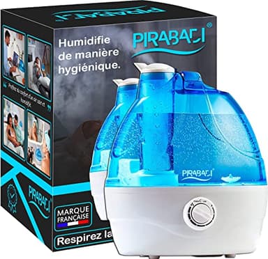 HUMIDIFICATEUR D'AIR FRAIS (Réservoir d’eau de 2,2 L) | HUMIDIFICATEUR A ULTRASONS SILENCIEUX ET RÉGLABLE | POUR CHAMBRE OU GRANDE PIÈCE | RÉGLABLE A 360° | ARRÊT AUTOMATIQUE | MARQUE FRANÇAISE