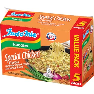 INDOMIE - Nouilles Instantanées Poulet Spécial 5-Pack - (1 X 5 X 75 GR)