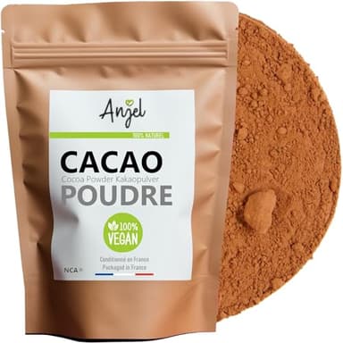 Cacao en Poudre - Cacao alcalinisé - Fèves de cacao Moulu 100% Naturel Sans Sucre Ajouté - NCA (500)