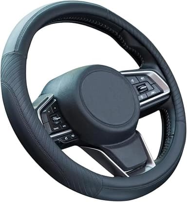 Couvre Volant Microfibre Respirant pour Peugeot Expert 2007-2016, Antidérapant Protégé Volant Housse de Protection Caches