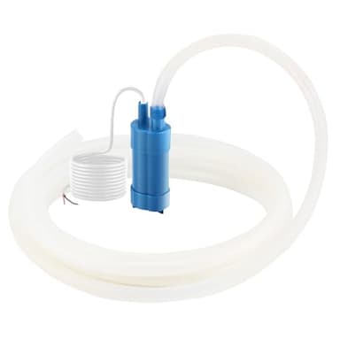 Pompe à Eau Submersible 12 V 600 L/H, 5m Lift Ultra Silencieuse Pompe D'eau Douce avec Tuyau en Silicone de 5m, pour Caravane, Camping-car, Yacht, Bateau, etc.