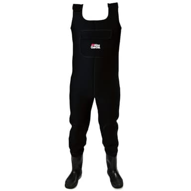 Abu Garcia Neoprene Fishing Waders - cuissardes imperméables avec bottes intégrées et semelles en feutre - isolées pour la pêche en eaux froides, le wading et les activités de plein air, M 42/43