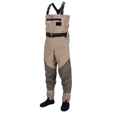 Bassdash Waders Respirants Convertibles Poitrine/Taille pour Pêche et Chasse à Pieds Chaussettes pour Hommes