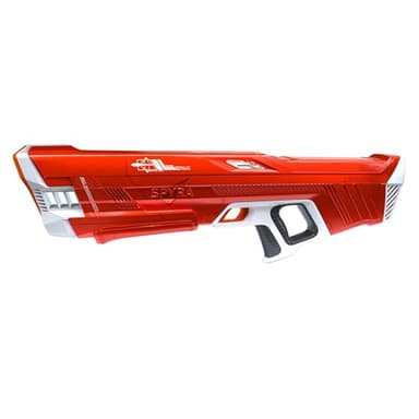 SpyraThree Water Blaster Pistolet à Eau électrique Puissant, Recharge Automatique, 3 Modes de Jeu, Affichage LED, portée de 50 Pieds (Rouge)