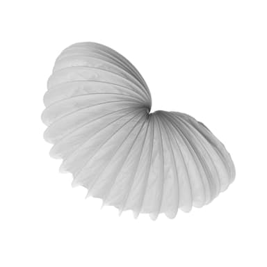 Ø 150mm Conduit d'air Flexible pour Hotte de Cuisine, Climatiseur, Hotte Aspirante, Sèche-linge - 1m Tuyau d'évacuation - Conduit de Ventilation - PVC