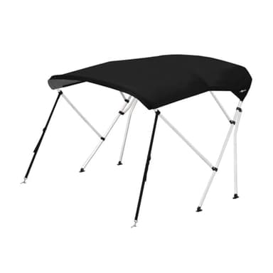 Oceansouth Whitewater Bimini Top à 3 arceaux (Noir, Largeur 2.1m - 2.3m)