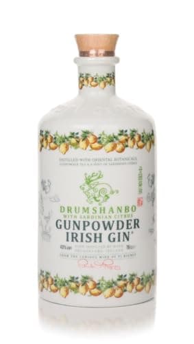 DRUMSHANBO GUNPOWDER Gin Sardinian Citrus Ceramic Bottle - Gin - 43% Alcool - Origine : Irlande - Bouteille 70 cl