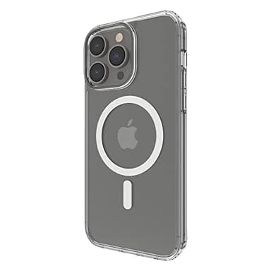 Belkin Coque de Protection MagSafe pour iPhone 14 Pro Max (Coque Transparente et magnétique, aimants intégrés, rebords, Protection de l'appareil Photo/caméra, Compatible avec Les chargeurs MagSafe)