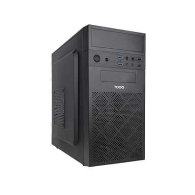 TOOQ TQC-4701U3C-B - Boîtier minitour Micro-ATX/Mini-ITX, 2xUSB 3.0, 1xUSB 2.0, Audio HD, Lecteur de Carte Avant, Noir