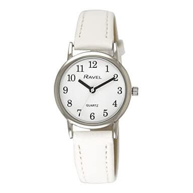 Ravel - Montre de Tous Les Jours aux Couleurs Pastel pour Femmes (boîtier 27 mm) - Quartz Analogique - R0137.04.2 - Blanc
