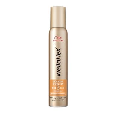 Wellaflex Mousse coiffante bouclée et ondulée pour femme - Tenue forte jusqu'à 24 heures - Pour des boucles dynamiques - Doux pour le cuir chevelu - Testé dermatologiquement - Sans silicone - Tenue 3