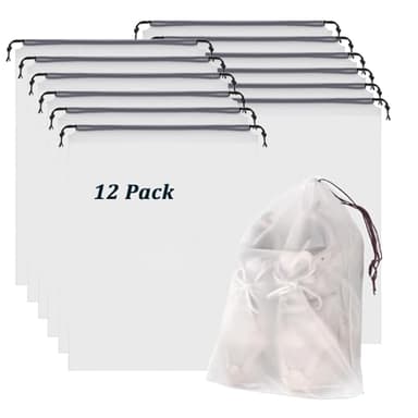Lot de 12 Sac Chaussures Voyage la poussière, Sac à Chaussures de Voyage pour Les Bagages, Housse Chaussure pour la Vie Quotidienne et Le Voyage