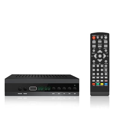RAYPOW 2024 Nuovo Décodeur TV TDT Spagnolo DVB-T T2 H265 HEVC FTA Full HD PVR, USB, HDMI, Péritel, Sintonizzatore TV numérique terrestre, ricevitore digitale, Full HD 1080p