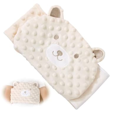 DmDoyy Bouillotte Bebe Anti Colique, Ceinture Chauffante Sèche Anti-Colique Pour Nourrisson, Idéale Pour Les Maux De Ventre Et Les Ballonnements, Garnissage En Pierres De Haricots Rouges