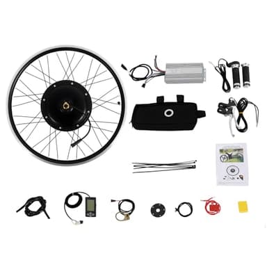 SHZICMY 26'' Kit de vélo électrique 48 V 1500 W, Kit de conversion pour roue arrière E-Bike avec écran LCD, Kit de conversion pour vélo électrique