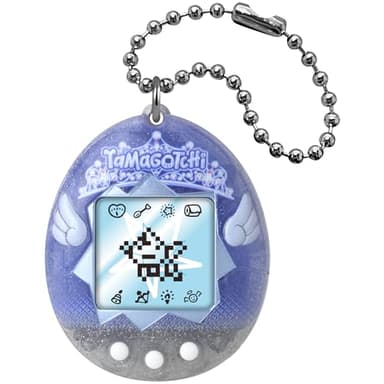 Bandai – Tamagotchi Original – Angel Tiara – Animal interactif avec écran LCD en Français, 3 Boutons et Mini-Jeux – Idée Cadeau Jeu Animal virtuel – Diadème Ange – Jouet Enfant 8 Ans et + – 46164
