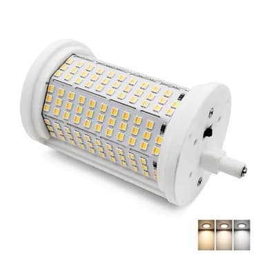 QLEE 118mm R7s Led Ampoule 50w Avec Lumière 3 Couleurs (3000k / 4000k / 6000k) équivalent 500w Halogène No Dimmable J Type J Ampoules Linéaires à Double Extrémité Pour Lampadaires Paysagers