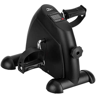 Mini Vélo d'Appartement, Uten Pedalier d'appartement Portable avec Ecran LCD Bouton de Pédaler Résistance Réglable Bras Jambes Entraîner