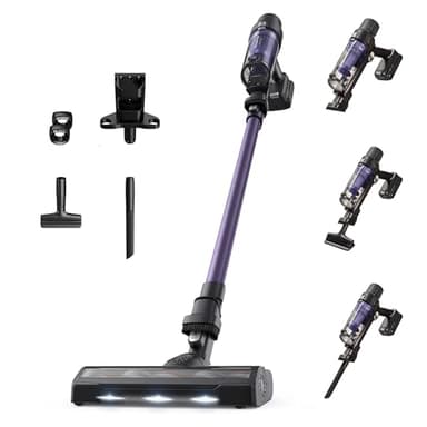 Rowenta X-Pert 7.60 Aspirateur Balai sans fil, Ultra Léger, Puissant 140W, Polyvalent, Autonomie 45min, Efficace tous Types de Sols, RH6A31WO, Violet