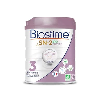 Biostime SN-2 Bio Lait infantile en poudre à base de lait de Chèvre 3ème Âge de 10 à 36 Mois 800g