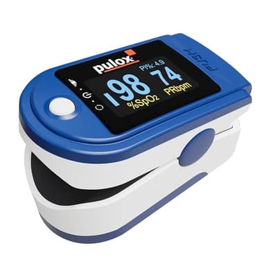 Oxymètre de Doigt Pulox PO-200 Solo - Saturometre professionnel pour mesurer saturation en oxygène, pouls et indice de perfusion