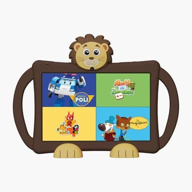 Logikids Star - Tablette Enfant - 10.1" - 3 a 8 Ans - Android 15 - WiFi 6-4 Go RAM - 64 Go + 256 Go - Éducative et Ludique avec Coque Silicone - Contrôle Parental - Kidjo 6 Mois Offerts