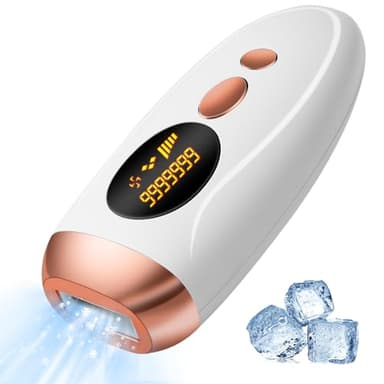 Épilateur Lumière Pulsée IPL avec Fonction Refroidissante, 999,999 Flashes, 5 Niveaux d'Énergie, Épilation Laser pour Femme/Homme, Épilateur Electrique pour Visage, Corps, Bikini, Aisselles