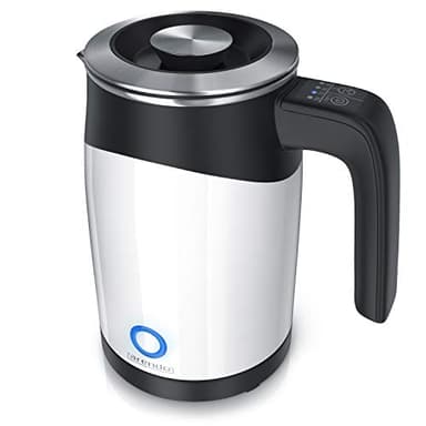 Arendo - Bouilloire de voyage - Capacité 0,5 litre - 5 températures - Double paroi - Très maniable et compacte - Fonction maintien de la température - Panneau de commande à deux touches
