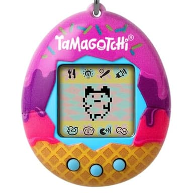 Bandai – Tamagotchi Original – Icecream – Animal interactif avec écran LCD en Français, 3 Boutons et Mini-Jeux – Idée Cadeau Jeu Animal virtuel – Jouet Enfant 8 Ans et + – 42922