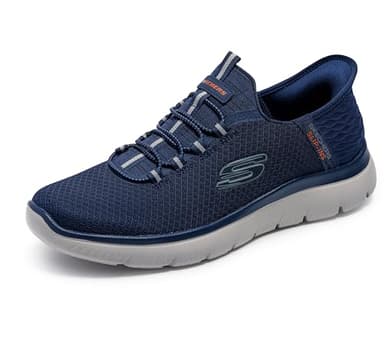 Skechers Homme Summits High Range Espadrilles, Navy Mesh/Trim, 46 EU Large