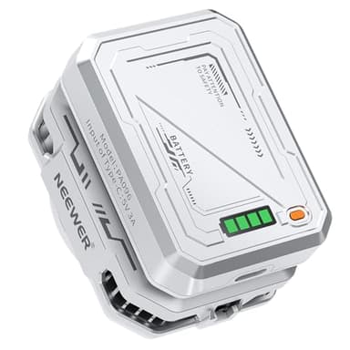 NEEWER BASICS Refroidisseur Magnétique pour Phone avec Batterie 5000mAh,Ventilateur de Refroidissement sans Fil de Type C avec Anneau et Clip,Compatible avec iPhone 16 15 Pro Max MagSafe Samsung,PA096