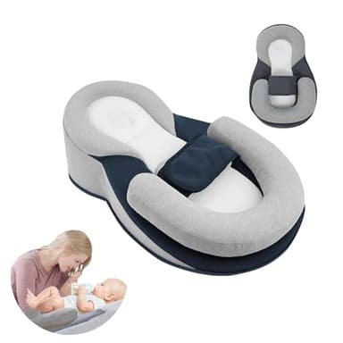 Sohodoo Coussin Anti-Reflux cododo | Inclinaison de 15° for Nouveau-nés | Conception à Sangles for Un positionnement sûr et Confortable dans Le lit d'un Adulte
