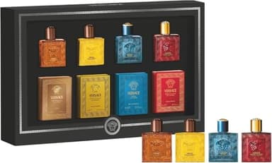 Versace Lot de 4 flacons de collection miniature pour homme 5 ml