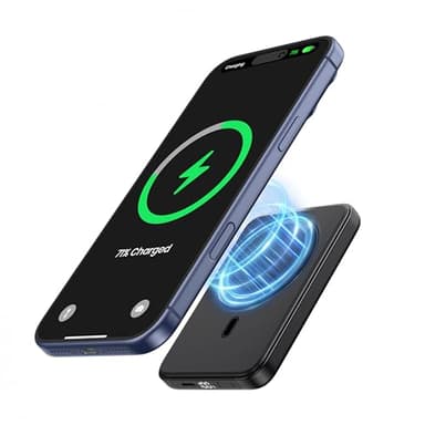 A ADDTOP Magnétique Batterie Externe 10000mAh, 20W Charge Rapide for Magnet Powerbank sans Fil Portable Chargeur Con LED Compatible avec Phone 17 16 15 14 13 12 Séries
