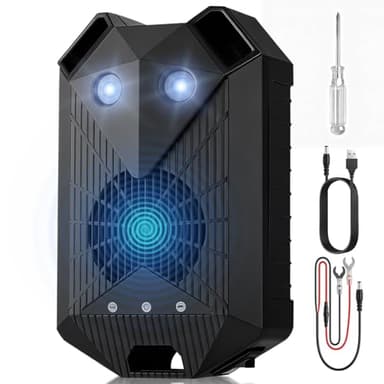 AUTOUTLET Répulsif Ultrason Souris pour Voiture 3 en 1 Répulsif Ultrason Rongeur Connexion électrique du véhicule/Câblage USB/Batterie Démarrage/arrêt Automatique avec Ligne d'Extension 80cm (1)