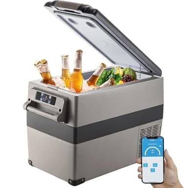 VEVOR Glacière Électrique Voiture, 45 L, Réfrigérateur Portable à Compression, 60 W, Mini Frigo, 69,3x34,5x45,6 cm, Glacière Électrique, Mini Congélateur Compresseur pour Maison/Voiture/Camping