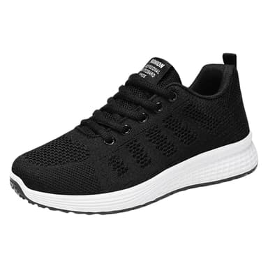 chaussures mode et sport pour femme Baskets Orthopédique De Marche Confort Souple Chaussure Confortable Antidérapantes Voûte Légères Basket De Course Sneaker chaussures pieds larges Gris foncé