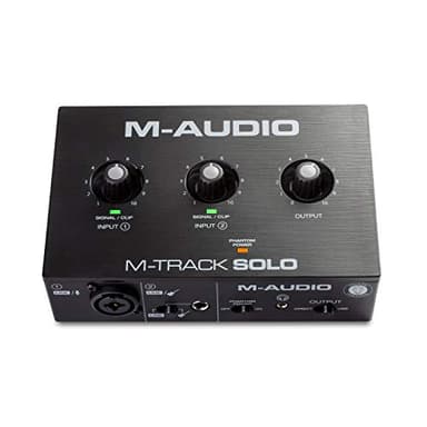 M-AUDIO M-TRACK SOLO Interface Audio ou Carte son USB avec 1 Entrée pour Microphone et Logiciels