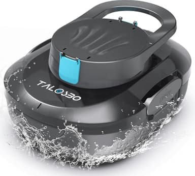 TALOSBO S1PRO (Version 2026) Robot Piscine, Aspirateur Piscine Double Moteur, Autonomie 120 Min pour Piscines Hors Sol 100m², Nettoyeur de Piscine Compact et Léger, Stationnement Automatique