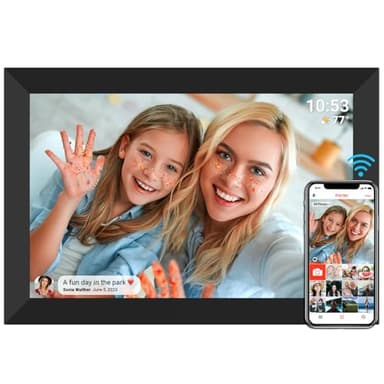 Frameo Cadre Photo numérique Wi-FI 32 Go Cadre Photo numérique 10,1" 1280 x 800 IPS Écran Tactile LCD Smart Cloud avec Rotation Automatique Moments Partager immédiatement Via l'application Frameo