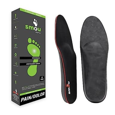 Semelles orthopédiques SMOU Meta – Métatarsalgie et névrome de Morton – Coussinet métatarsien, mousse à mémoire – Amorti, confort et soulagement de l’avant-pied – Homme et Femme