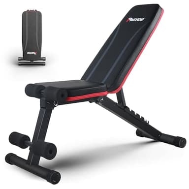 PASYOU Banc de Musculation Pliable, Banc Musculation Complet Inclinable Réglable, Multifonction 7 in 1 Banc Abdominaux Entrainement Complet du Corps Fitness,230Kg capacité de poids