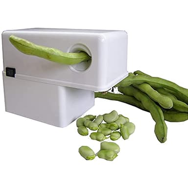 Pelamatic - Éplucheur Électrique Robito Gaine | Dégreneur Rapide de Légumes | Facilité d'Utilisation et Nettoyage | Idéal pour Pois & Légumineuses | 18,4 W, Blanc, Plastique