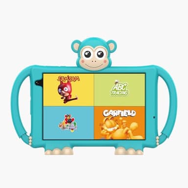 Logikids Buddy - Tablette Enfant - 8" - 3 a 8 Ans - Android 15 - WiFi 6-4 Go RAM - 64 Go + 256 Go - Éducative et Ludique avec Coque Silicone - Contrôle Parental - Kidjo 6 Mois Offerts