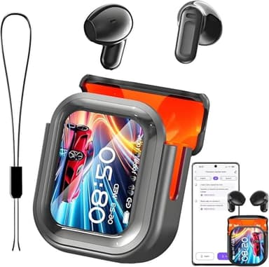 Relxhome NE20 Ecouteur Traducteur Instantané IA: Écouteur Traducteur 135 Langues, 6 Modes de Traduction, Bluetooth 6.0, Écran Tactile & Autonomie 60 h, Casque pour Voyage, Réunion, Étude