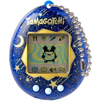 Bandai – Tamagotchi Original – Starry Night – Animal interactif avec écran LCD en Français, 3 Boutons et Mini-Jeux – Idée Cadeau Jeu Animal virtuel – Jouet Enfant 8 Ans et + – 42970